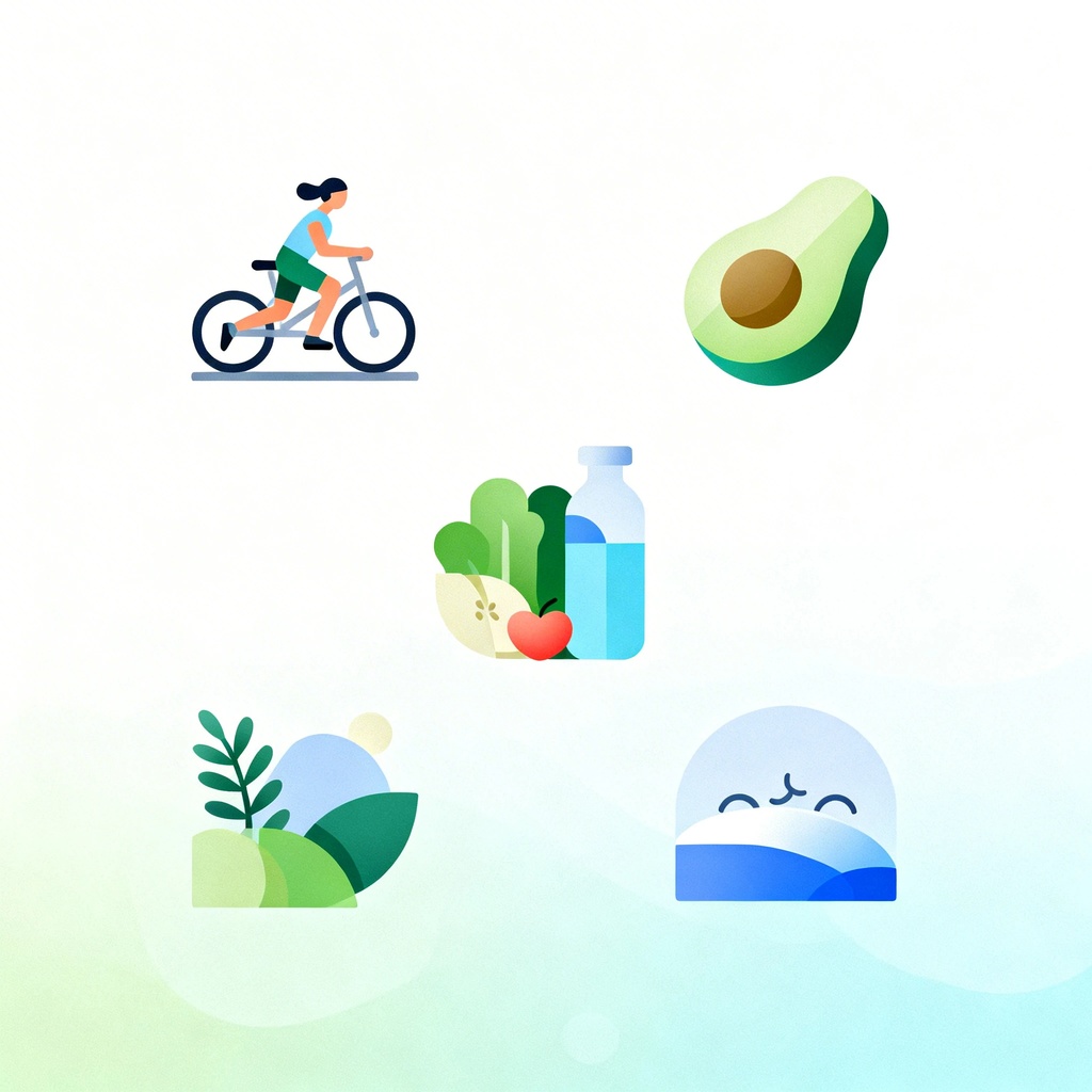 Cinco hábitos diarios para una vida saludable